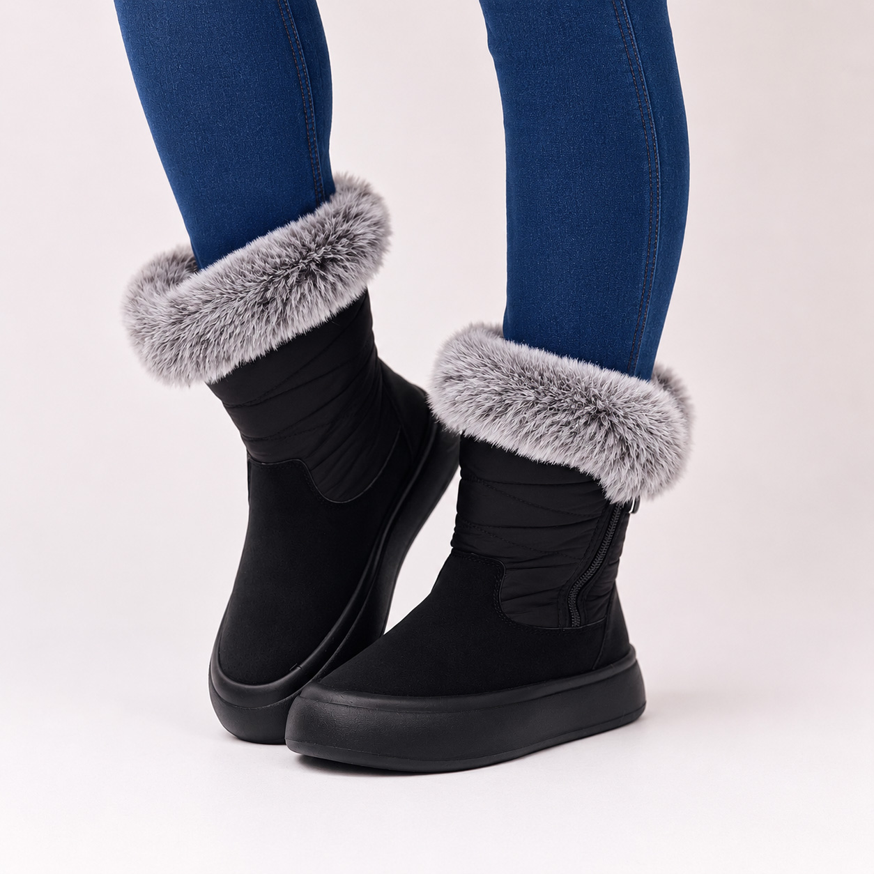 Botines negros impermeables para la lluvia 27 - Imagen 6