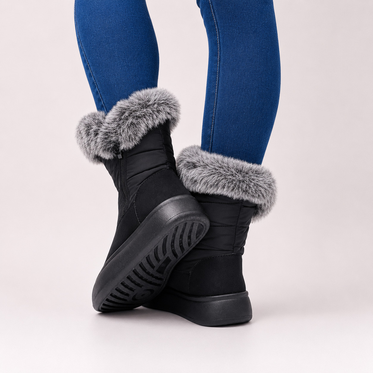 Botines negros impermeables para la lluvia 27 - Imagen 7