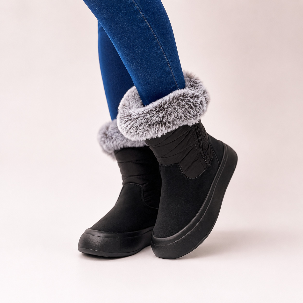 Botines negros impermeables para la lluvia 27 - Imagen 5