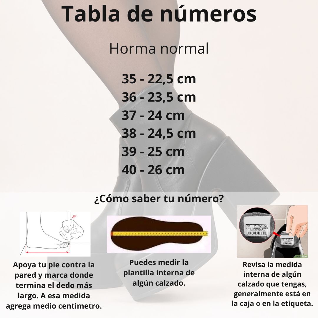 Botines negros taco alto y plataforma 17 - Imagen 2