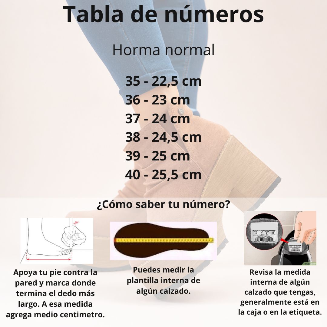 Botines camel con plataforma liviana h40 - Imagen 2