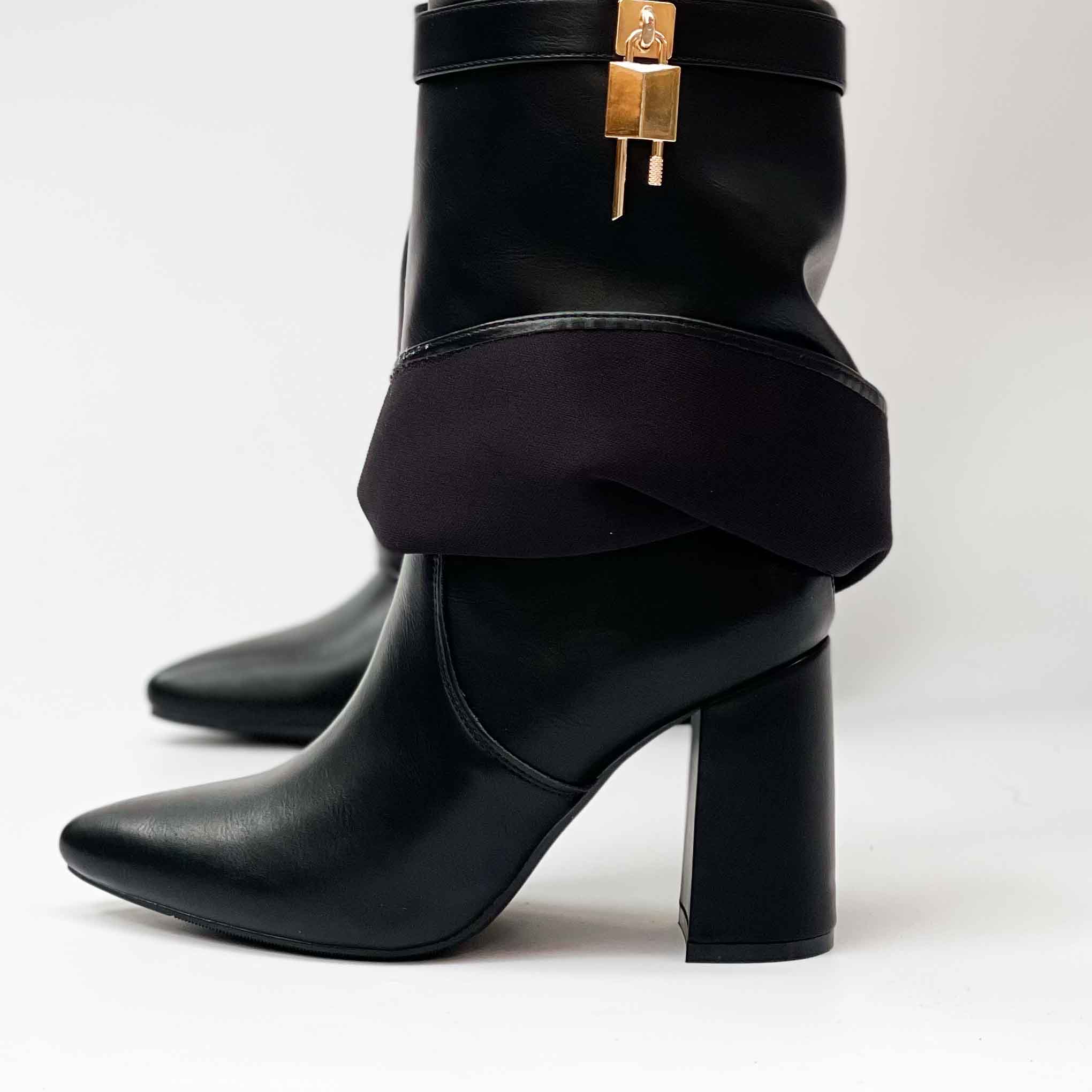 Botas negras de mujer con candado 095 - Imagen 5