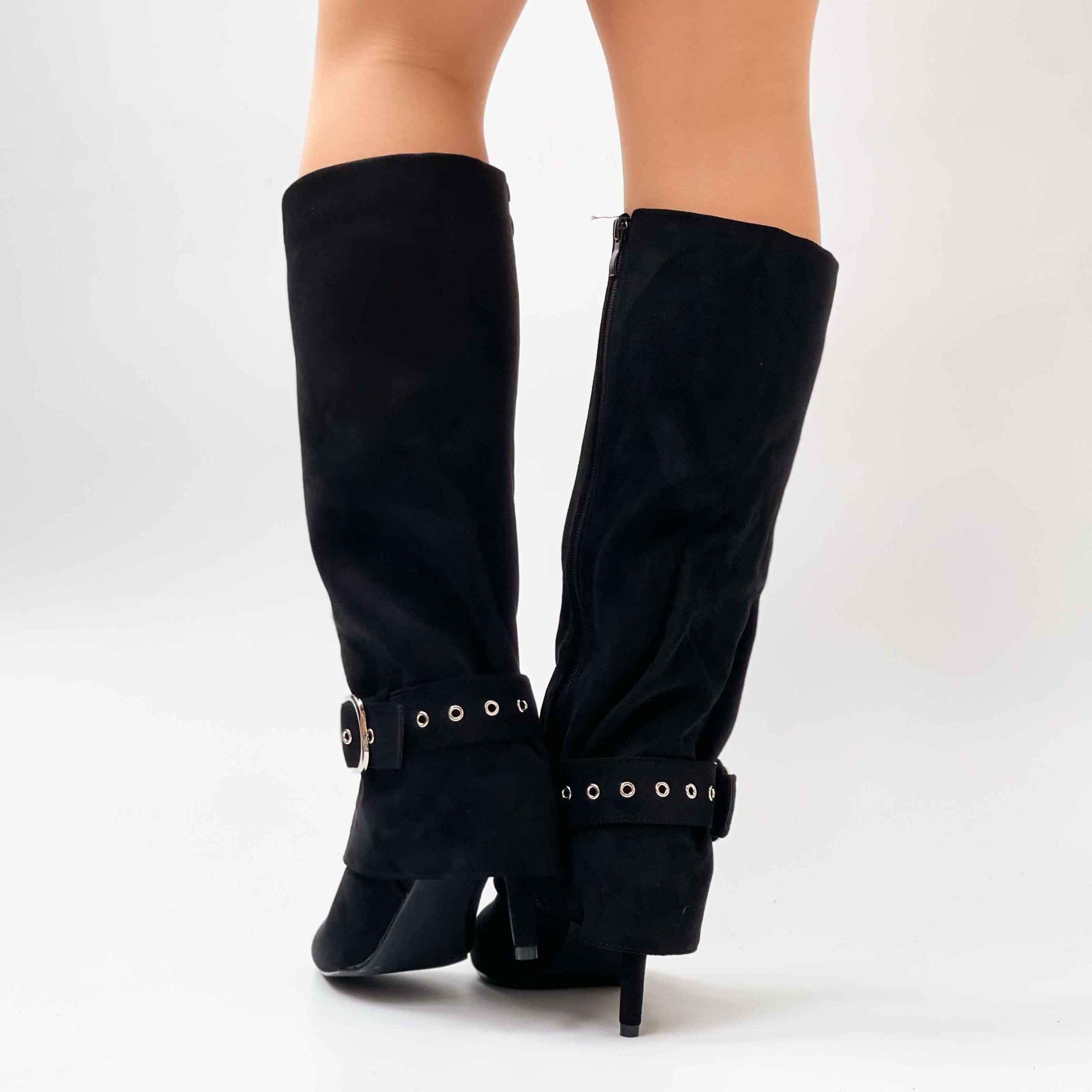 Botas negras de mujer con taco 033 - Imagen 7
