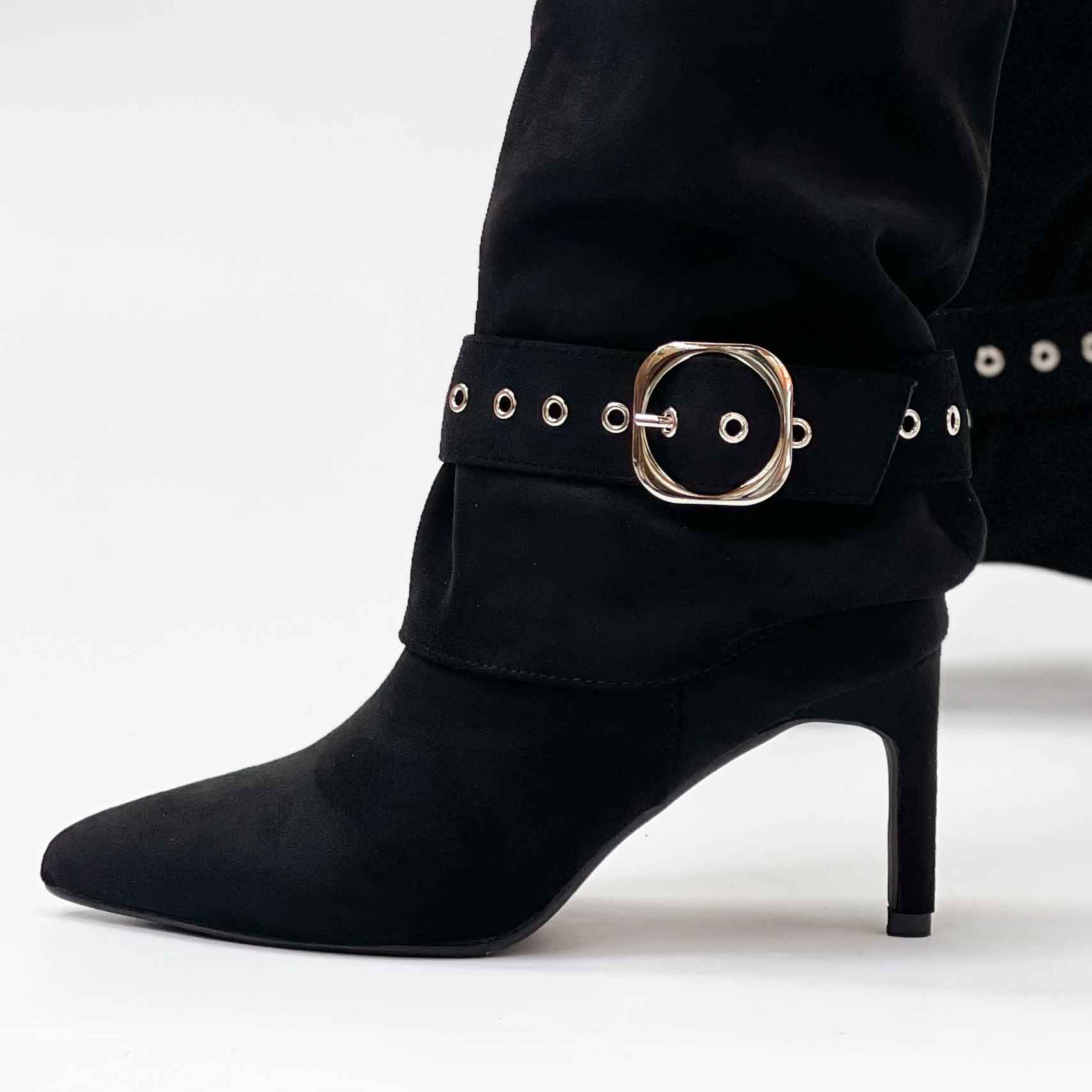 Botas negras de mujer con taco 033 - Imagen 5
