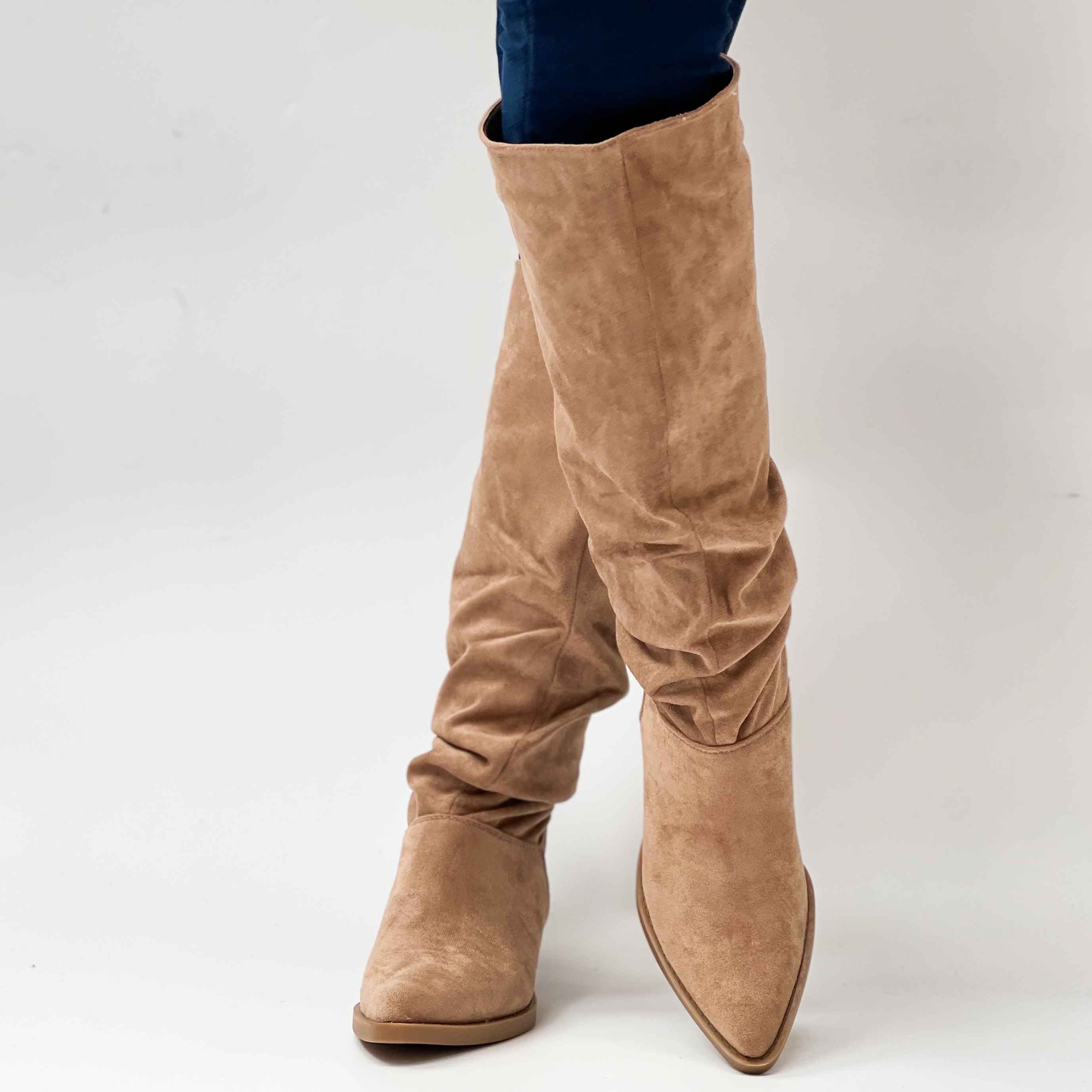 Botas bajas cafe claro de mujer 91 - Imagen 4