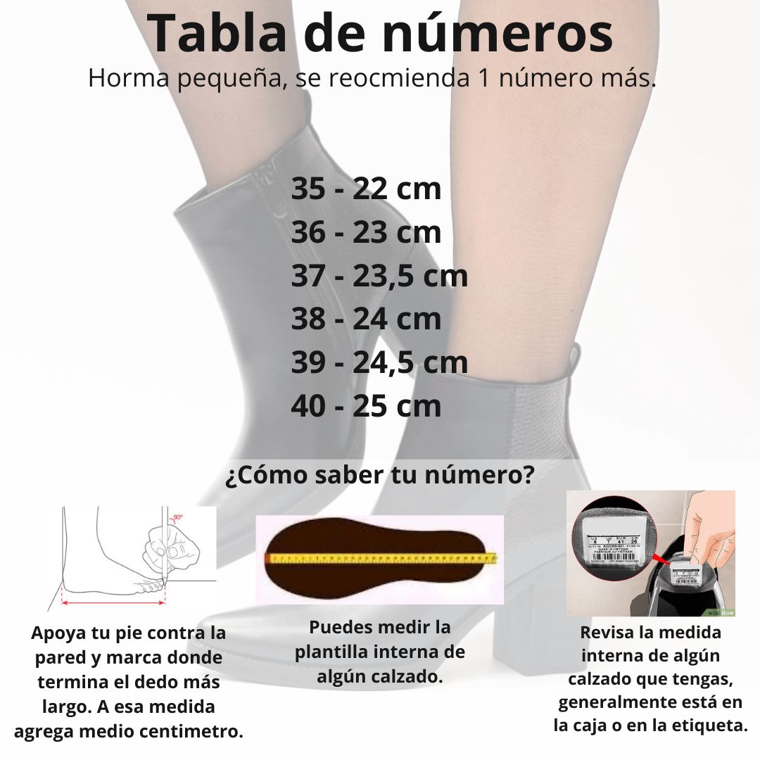 Botines negros de mujer taco grueso 03 - Imagen 2